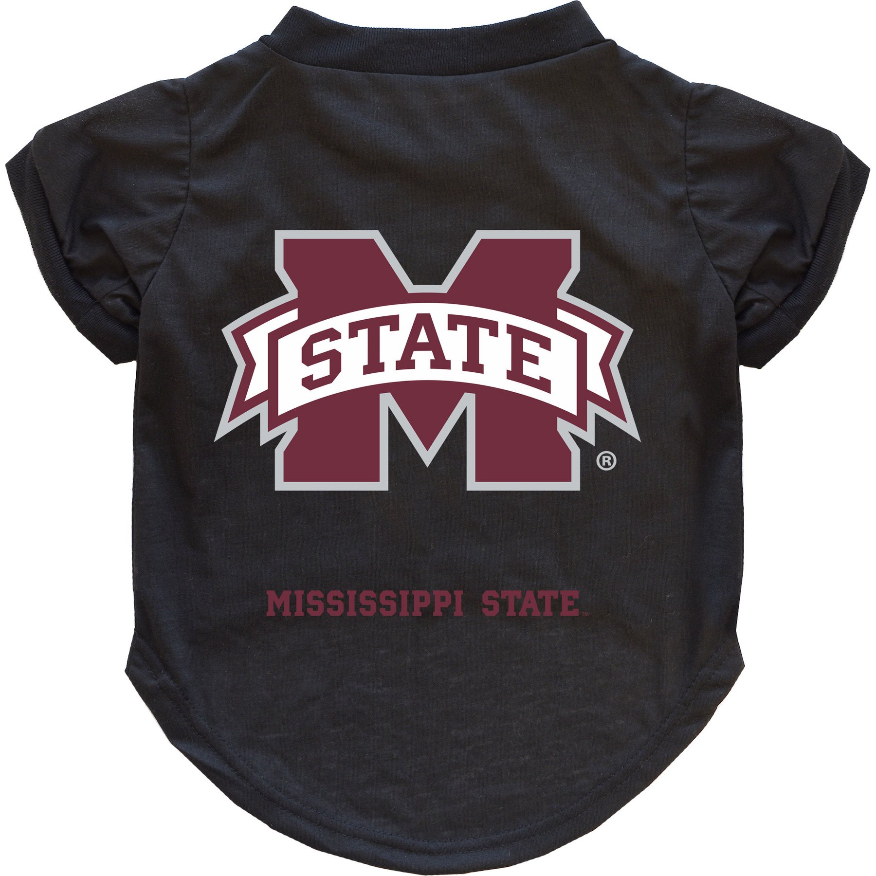 Littlearth NCAA Dog & Cat Tee Shirt, Mississippi State Bulldogs, Small