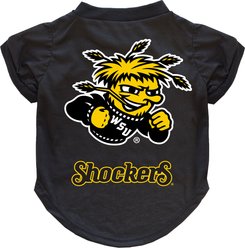 Littlearth NCAA Dog & Cat Tee Shirt, Wichita State Shockers, Medium
