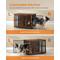 Show in main carousel: FEANDREA 38.6-in Multi-Functional Dog Crate, Rustic Brown slide 4 of 7