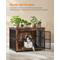 Show in main carousel: FEANDREA 38.6-in Multi-Functional Dog Crate, Rustic Brown slide 2 of 7