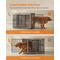Show in main carousel: FEANDREA 43.3-in Multi-Functional Dog Crate, Greige slide 4 of 6