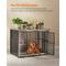 Show in main carousel: FEANDREA 43.3-in Multi-Functional Dog Crate, Greige slide 2 of 6