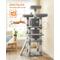 Show in main carousel: FEANDREA 67-in Multi-Level Cat Tree, Light Gray slide 8 of 9