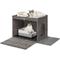 Show in main carousel: FEANDREA Boho-Style Cat Litter Enclosure, Dove Gray slide 1 of 6