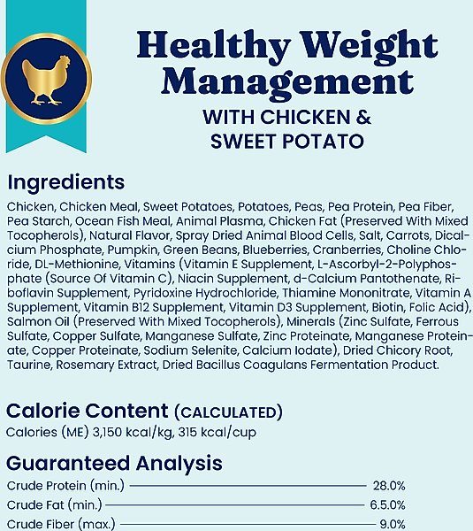 Show full view: Solid Gold Weight Control Gut Health Real Chicken & Sweet Potato Grain-Free Dry Dog Food, 22-lb bag slide 10 of 12