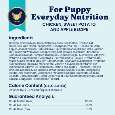 Show full view: Solid Gold Puppy Gut Health Real Chicken Potato & Apple Grain-Free Dry Dog Food, 22-lb bag slide 10 of 12