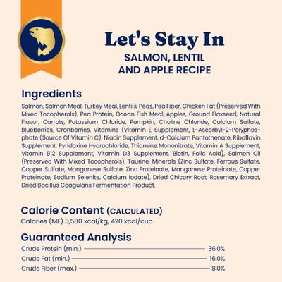 Show full view: Solid Gold Real Salmon, Lentil & Apple Recipe Grain-Free Indoor Dry Cat Food, 3-lb bag slide 10 of 12