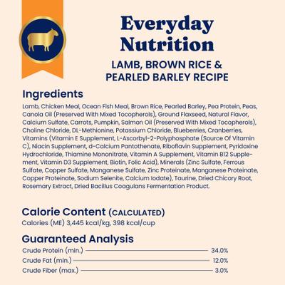 Show full view: Solid Gold Real Lamb & Brown Rice Recipe Whole Grain Dry Cat Food, 12-lb bag slide 10 of 12