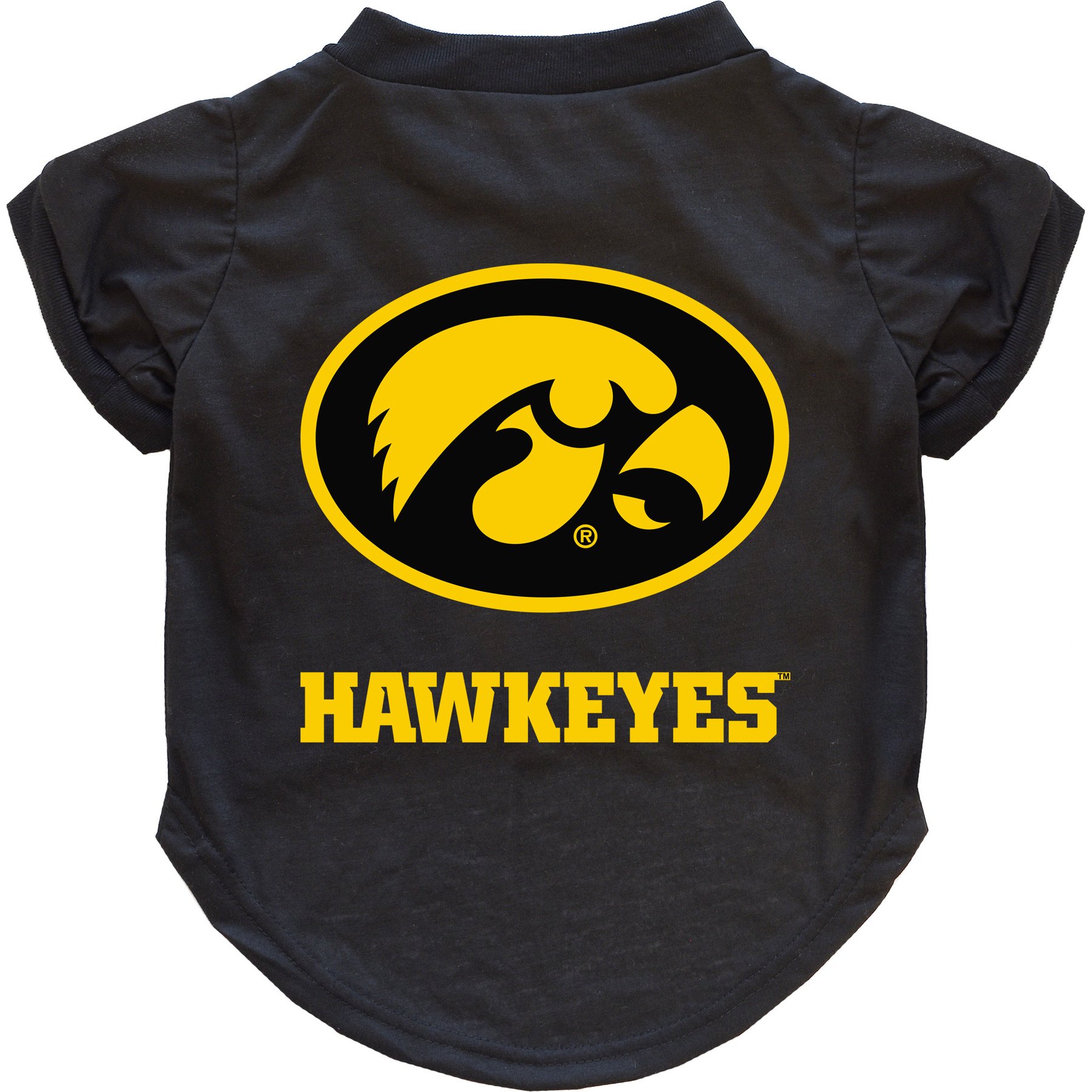 Littlearth NCAA Dog & Cat Tee Shirt, Iowa Hawkeyes, X-Large
