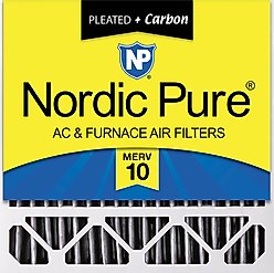 Nordic Pure Honeywell/Lennox MERV 10 Pleated Plus Carbon Replacement Furnace Filters, 20 x 20 x 5-in H, 1 count