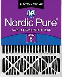 Nordic Pure Lennox X6673_X6675 MERV 8 Pleated Plus Carbon Replacement Filter, 20 x 25 x 5-in LxRED, 1 count