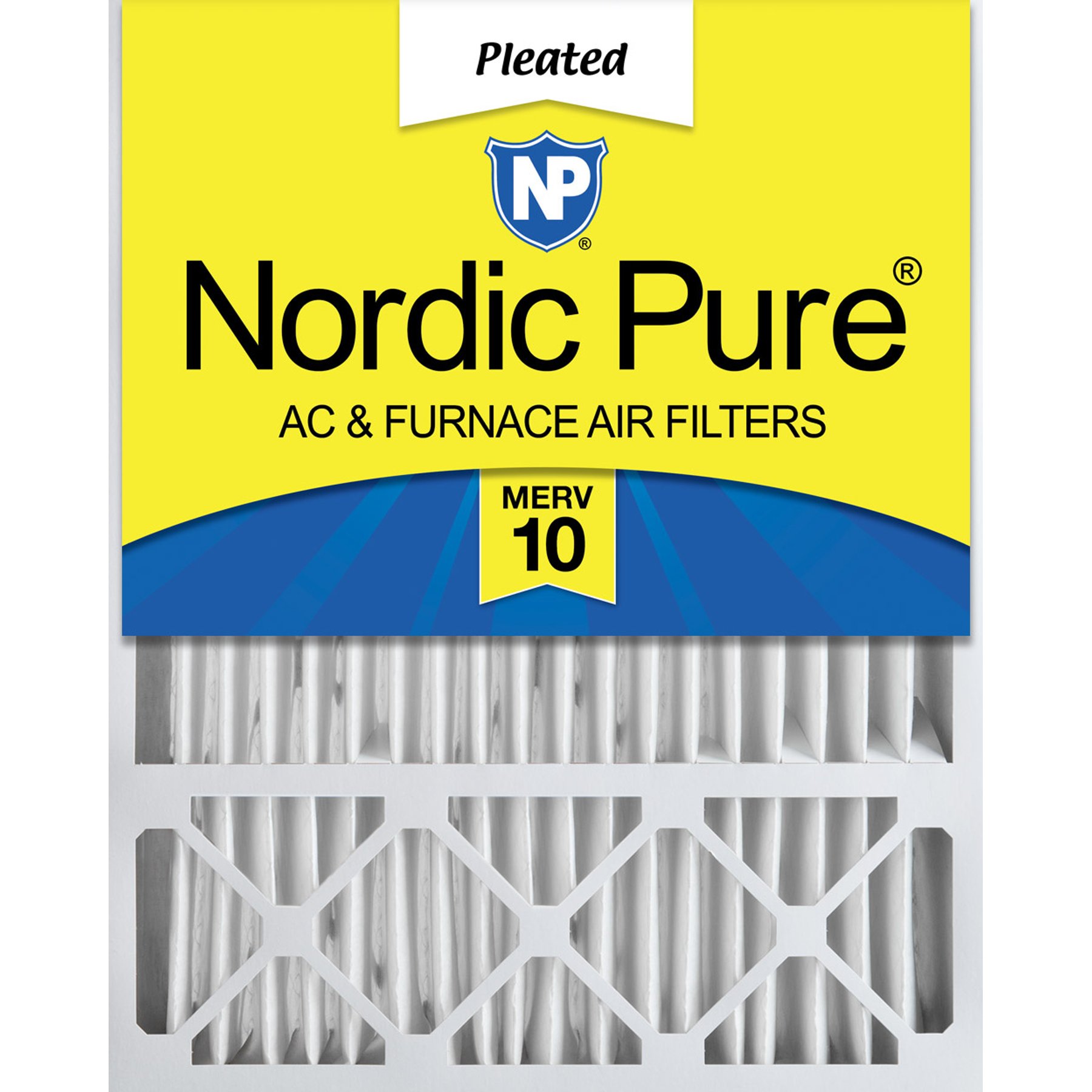 Nordic Pure Honeywell/Lennox Replacement MERV 10 Air Filters, 16 x 25 x 5-in H, 1 count