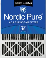 Nordic Pure Lennox X6673_X6675 MERV 12 Pleated Plus Carbon Replacement Filter, 20 x 25 x 5-in LxRED, 1 count