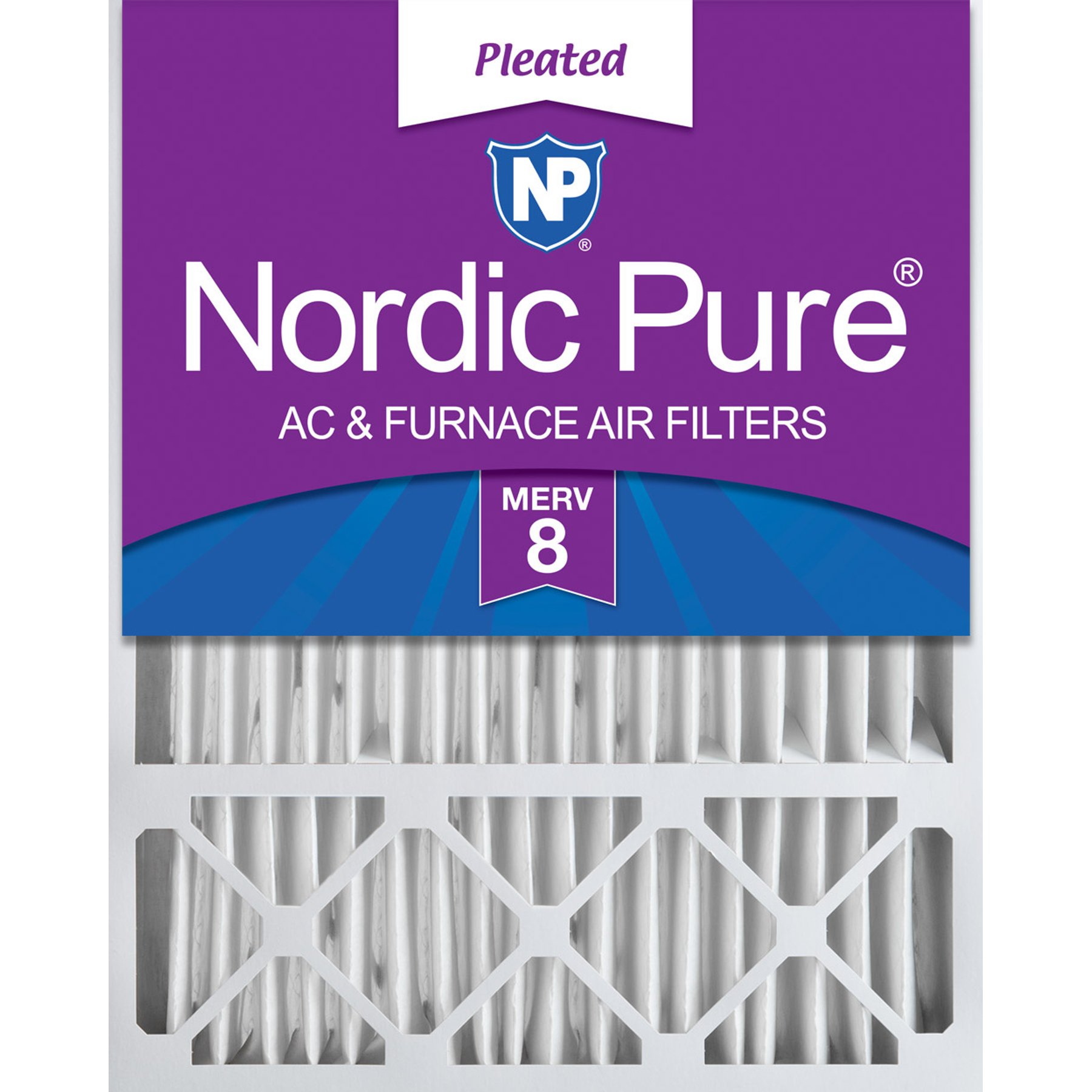 Nordic Pure Lennox X6673_X6675 Replacement MERV 8 Air Filters, 20 x 25 x 5-in LxRED, 1 count