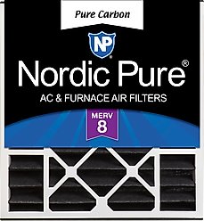 Nordic Pure Air Bear Replacement 259112-103 Pure Carbon Pleated Odor Reduction Merv 8 Furnace Filter, 20 x 20 x 5-in AB, 1 count