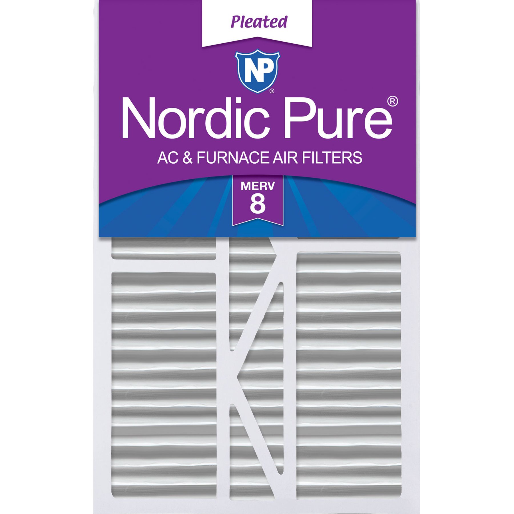 Nordic Pure Goodman/Carrier/Amana Replacement MERV 8 Air Filters, 16 x 25 x 5-in, 1 count