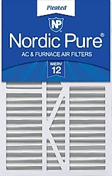 Nordic Pure Goodman/Carrier/Amana Replacement MERV 12 Air Filters, 16 x 25 x 5-in, 1 count