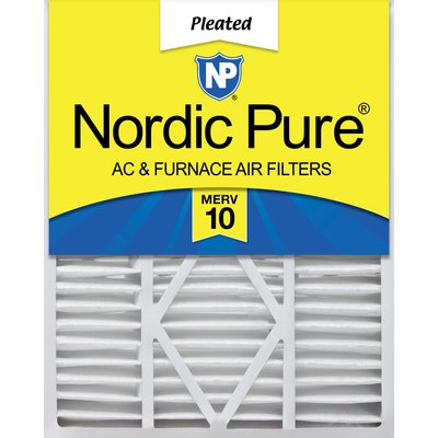 Nordic Pure Nordic Pure Goodman/Carrier/Amana Replacement MERV 10 Air Filters, 20 x 25 x 5-in, 1 count