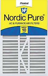 Nordic Pure Goodman/Carrier/Amana Replacement MERV 10 Air Filters, 16 x 25 x 5-in, 1 count