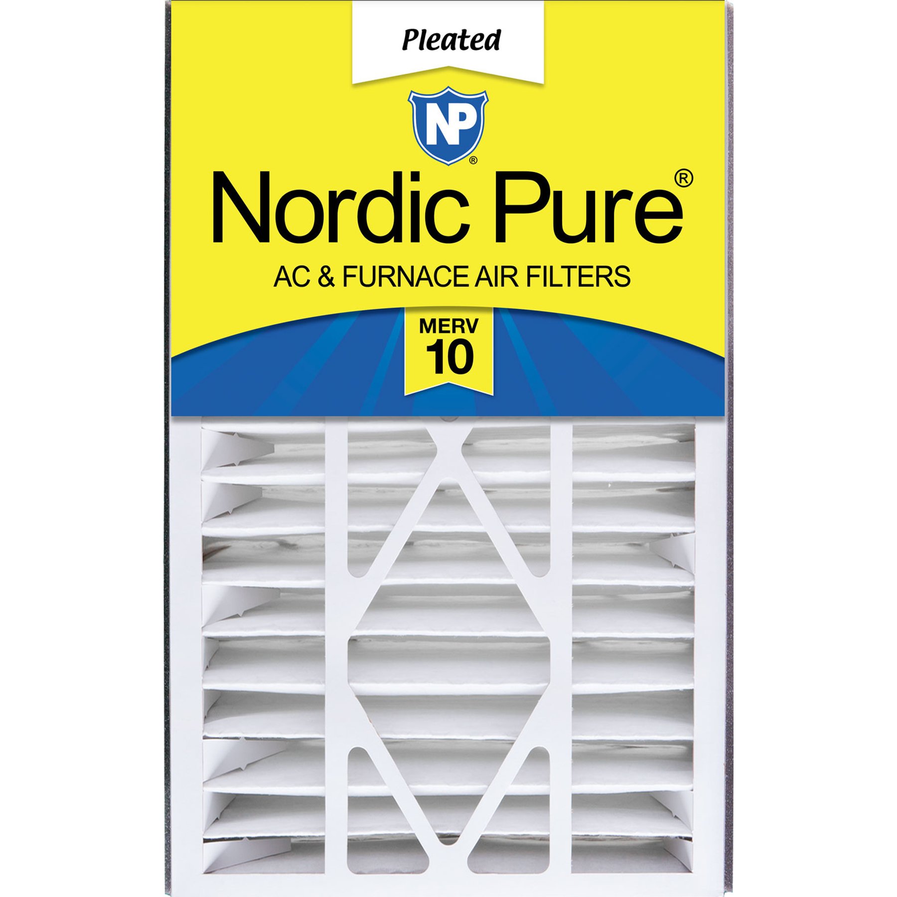 Nordic Pure Air Bear Replacement 255649-105 MERV 10 Air Filters, 16 x 25 x 5-in AB, 1 count