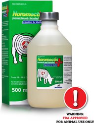 Norbrook Noromectin Plus Dewormer for Cattle, 500mL