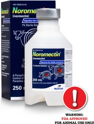 Norbrook Noromectin 1% Dewormer for Cattle & Swine, 250-mL