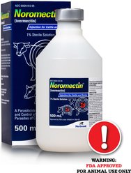 Norbrook Noromectin 1% Dewormer for Cattle & Swine, 500-mL bottle