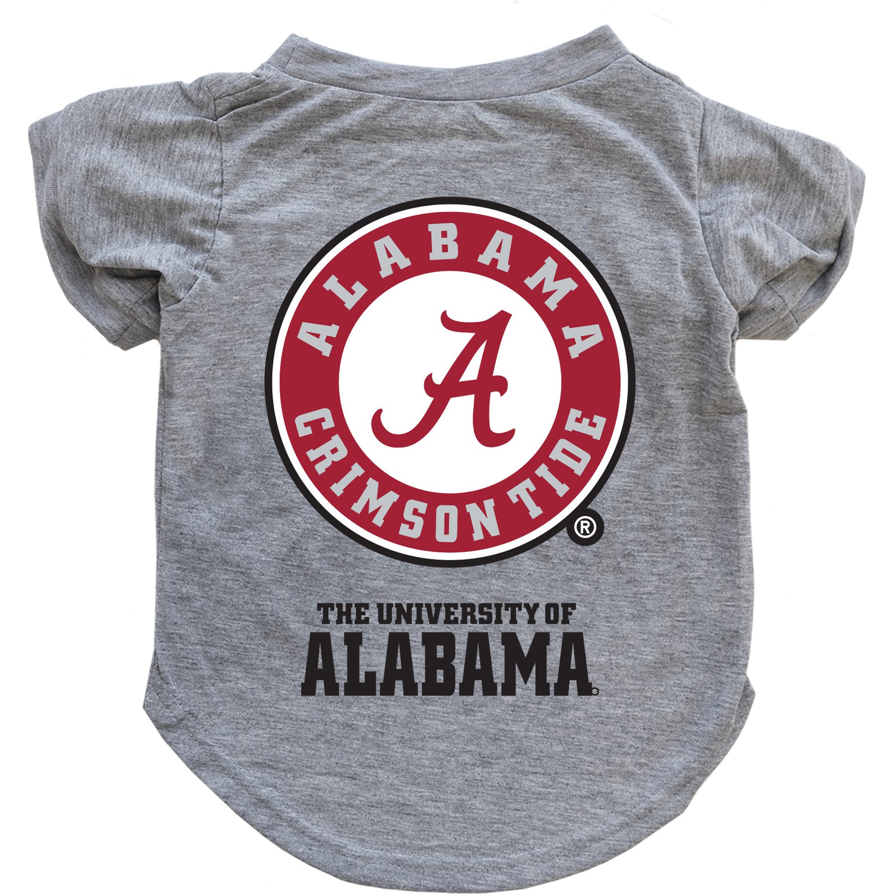 Littlearth NCAA Dog & Cat Tee Shirt, Alabama Crimson Tide, Small