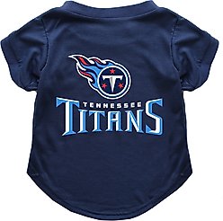 Littlearth NFL Dog & Cat Tee Shirt, Tennessee Titans, X-Small