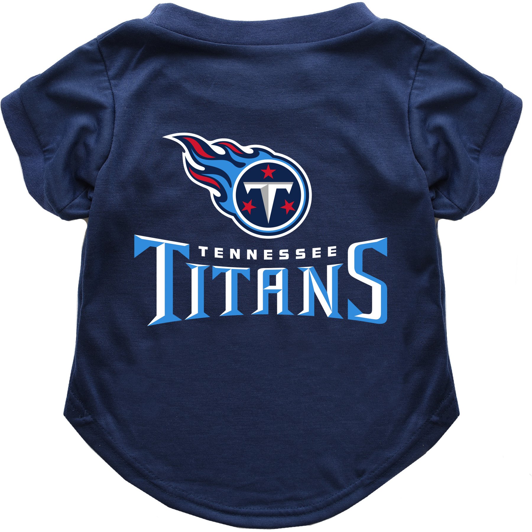 Littlearth NFL Dog & Cat Tee Shirt, Tennessee Titans, Small