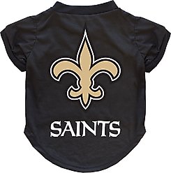 Littlearth NFL Dog & Cat Tee Shirt, New Orleans Saints, Large