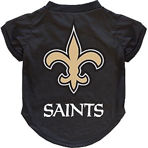 Littlearth NFL Dog & Cat Tee Shirt, New Orleans Saints, Small