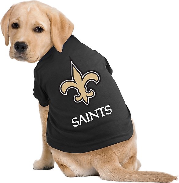 Show full view: Littlearth NFL Dog & Cat Tee Shirt, New Orleans Saints, Large slide 2 of 5