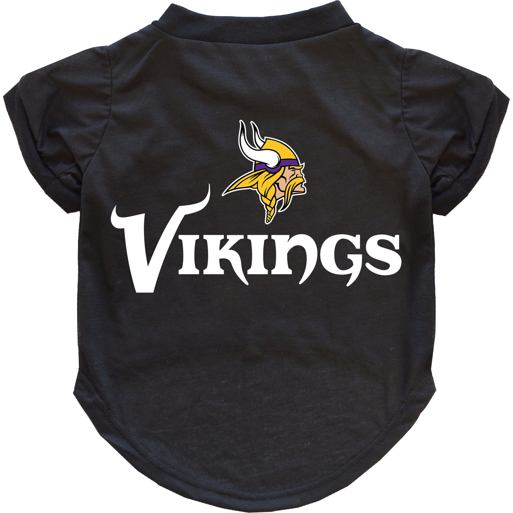 Littlearth NFL Dog & Cat Tee Shirt, Minnesota Vikings, Large