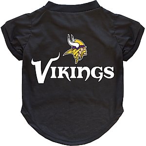 Littlearth NFL Dog & Cat Tee Shirt, Minnesota Vikings, X-Large