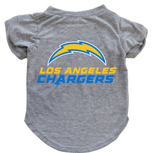 Littlearth NFL Dog & Cat Tee Shirt, Los Angeles Chargers, X-Small