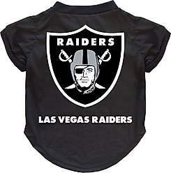 Littlearth NFL Dog & Cat Tee Shirt, Las Vegas Raiders, X-Large