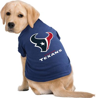 Show full view: Littlearth NFL Dog & Cat Tee Shirt, Houston Texans, Medium slide 2 of 5