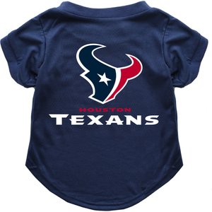 Littlearth NFL Dog & Cat Tee Shirt, Houston Texans, Medium