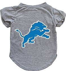 Littlearth NFL Dog & Cat Tee Shirt, Detroit Lions, Medium