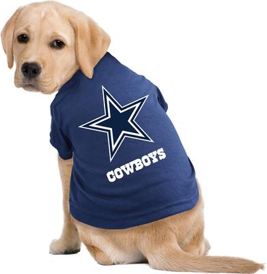Show full view: Littlearth NFL Dog & Cat Tee Shirt, Dallas Cowboys, Medium slide 2 of 5