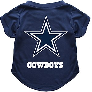 Littlearth NFL Dog & Cat Tee Shirt, Dallas Cowboys, Large