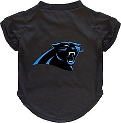 Littlearth NFL Dog & Cat Tee Shirt, Carolina Panthers, Small