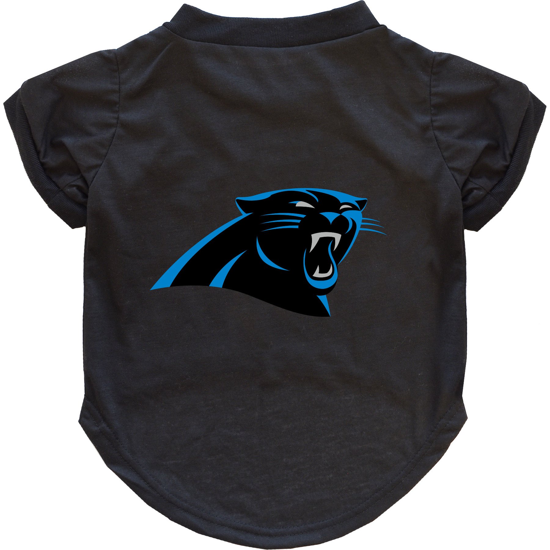 Littlearth NFL Dog & Cat Tee Shirt, Carolina Panthers, Large