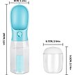 Show in main carousel: Yafylly 3-in-1 Dog Feeding Travel Kit with Filtered Water Bottle, Food Storage & Waste Bag Dispenser slide 7 of 9