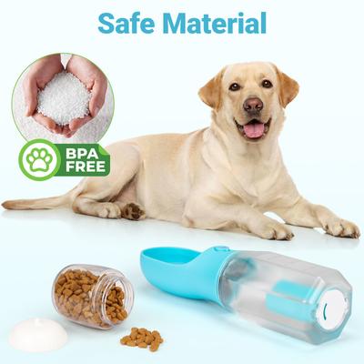 Show full view: Yafylly 3-in-1 Dog Feeding Travel Kit with Filtered Water Bottle, Food Storage & Waste Bag Dispenser slide 3 of 10