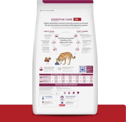 Show full view: Hill's Prescription Diet i/d Digestive Care with Turkey Canned Dog Food, 13-oz, case of 12 & Hill's Prescription Diet i/d Digestive Care Chicken Flavor Dry Dog Food, 17.6-lb bag slide 7 of 9