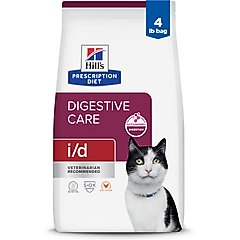 Hill's Prescription Diet i/d Digestive Care with Chicken Dry Cat Food, 4-lb bag