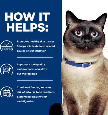 Show full view: Hill's Prescription Diet z/d Skin & Food Sensitivities Hydrolyzed Chicken Flavor Dry Cat Food, 8.5-lb bag slide 5 of 12