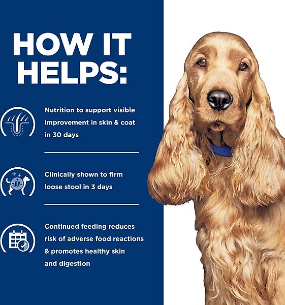 Show full view: Hill's Prescription Diet z/d Skin & Food Sensitivities Hydrolyzed Chicken Flavor Wet Dog Food, 13-oz can, case of 12 slide 6 of 13